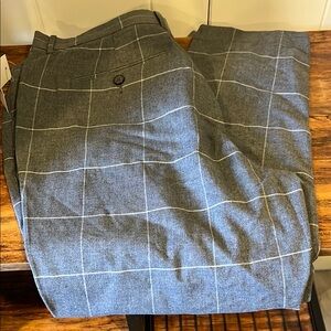 Men’s Penguin Gray Plaid Trousers NWT
